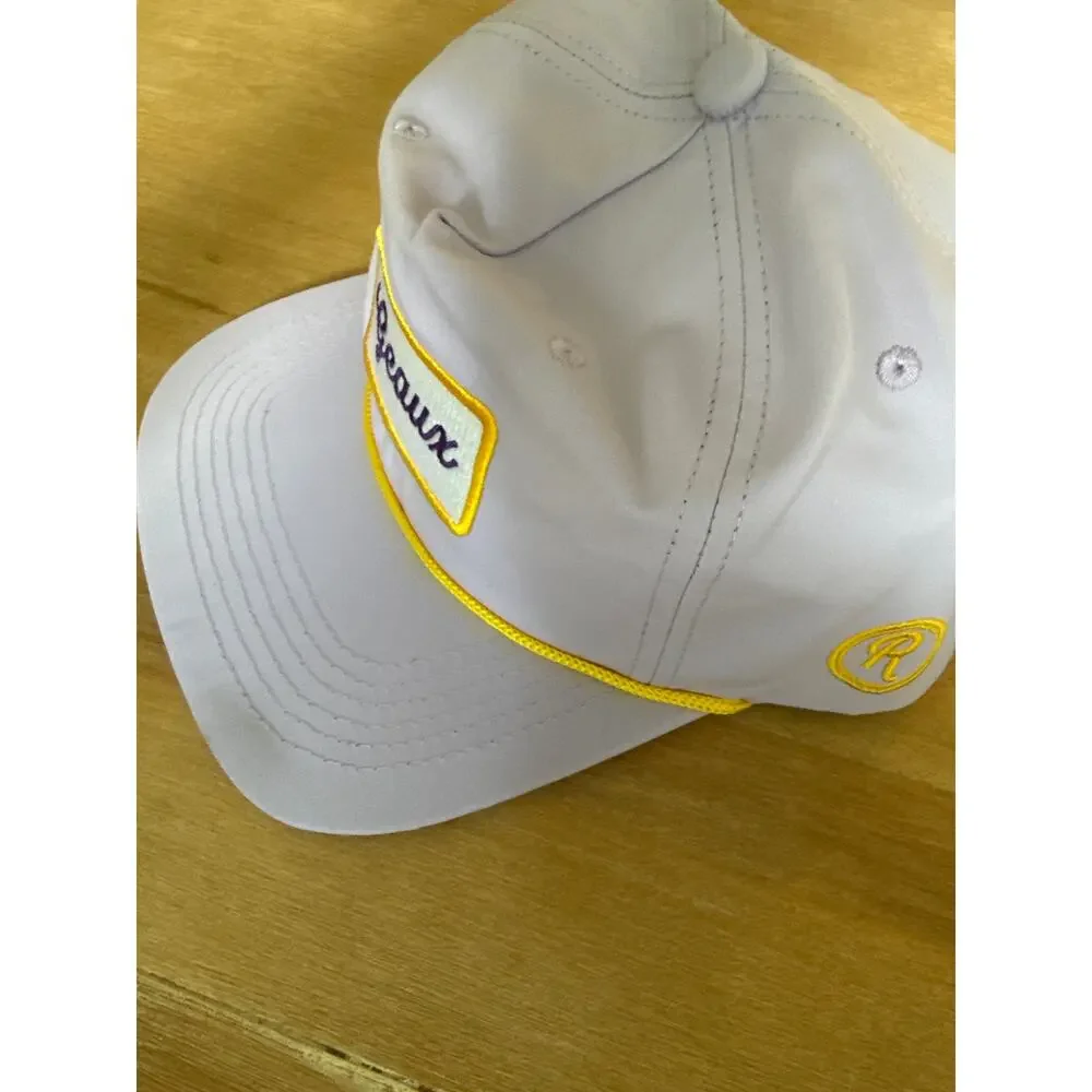 Geaux Tigers Lavender Purple & Gold Rope Snapback Hat - LSU Game Day Golf Cap